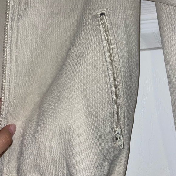 Adidas vintage pink and cream track sweater size small - Picture 4 of 5